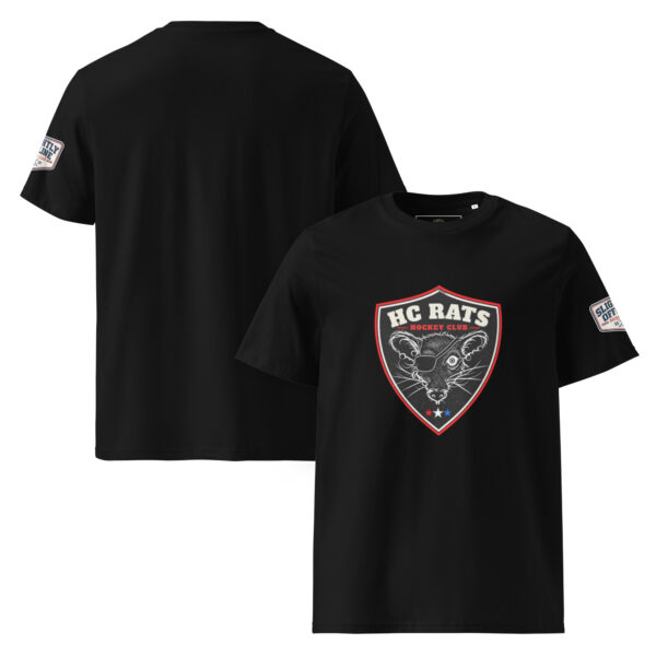 unisex-organic-cotton-creator-2.0-t-shirt-black-front-and-back-6aa03d56cdceb.jpg HC Rats Hockey Club T-Shirt